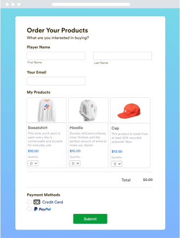 PayPal Business Payment Form