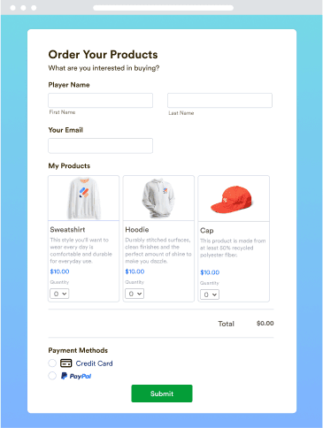 PayPal Business Payment Form