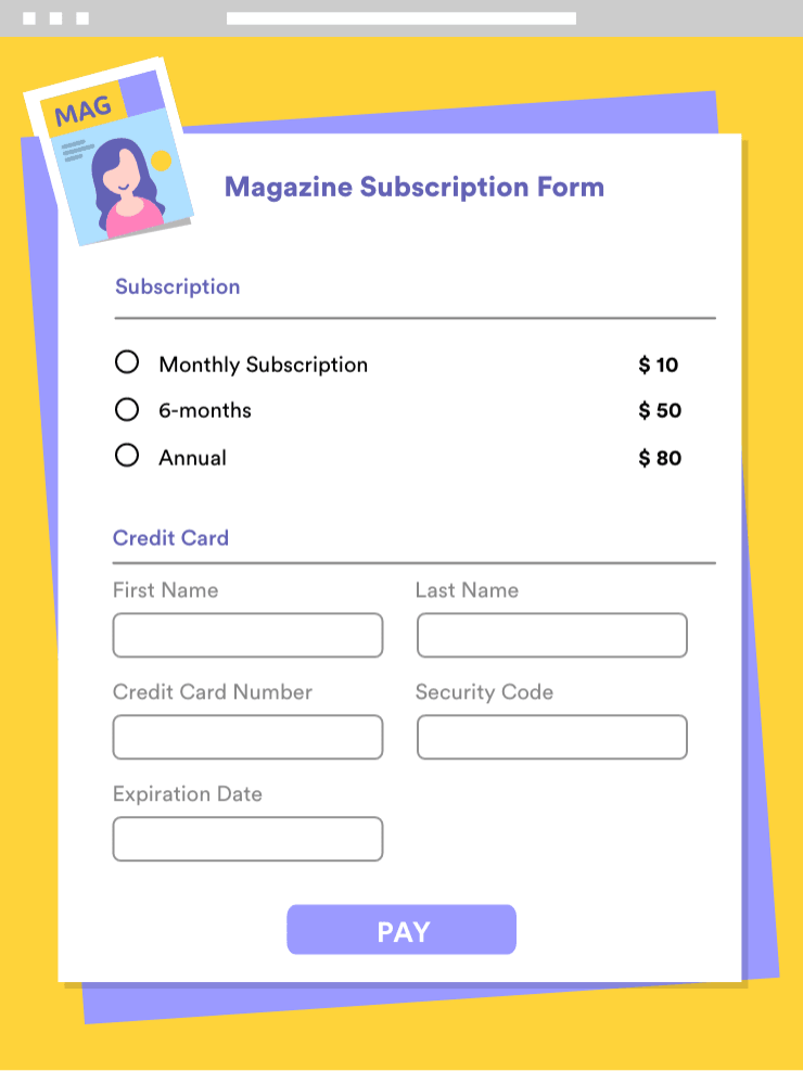 Subscription Form