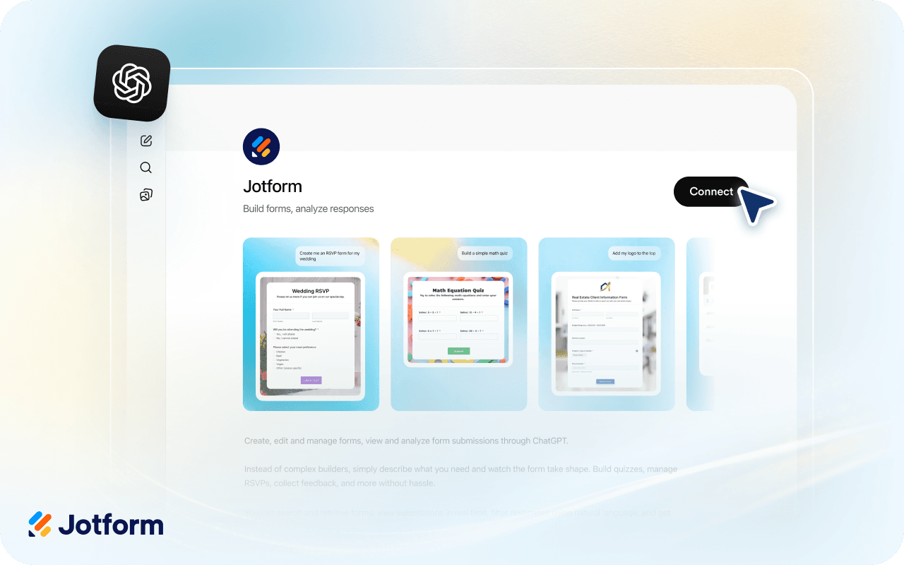 Use Jotform directly in ChatGPT