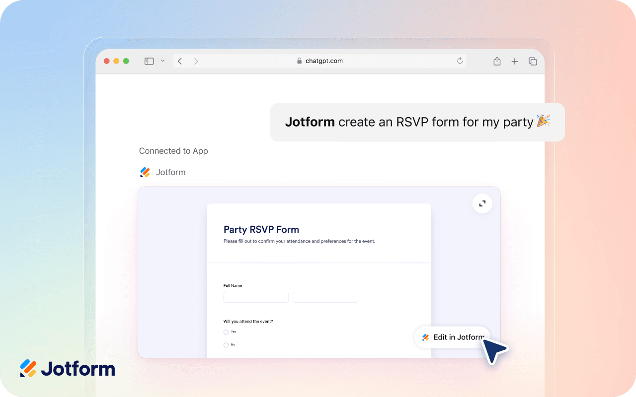 Create forms from a simple message