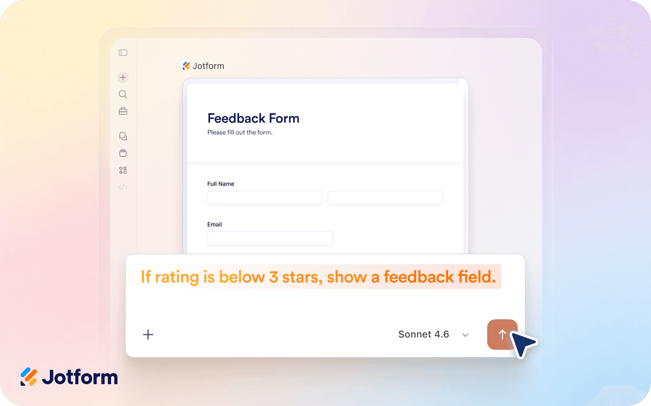 Create and customize forms with simple instructions