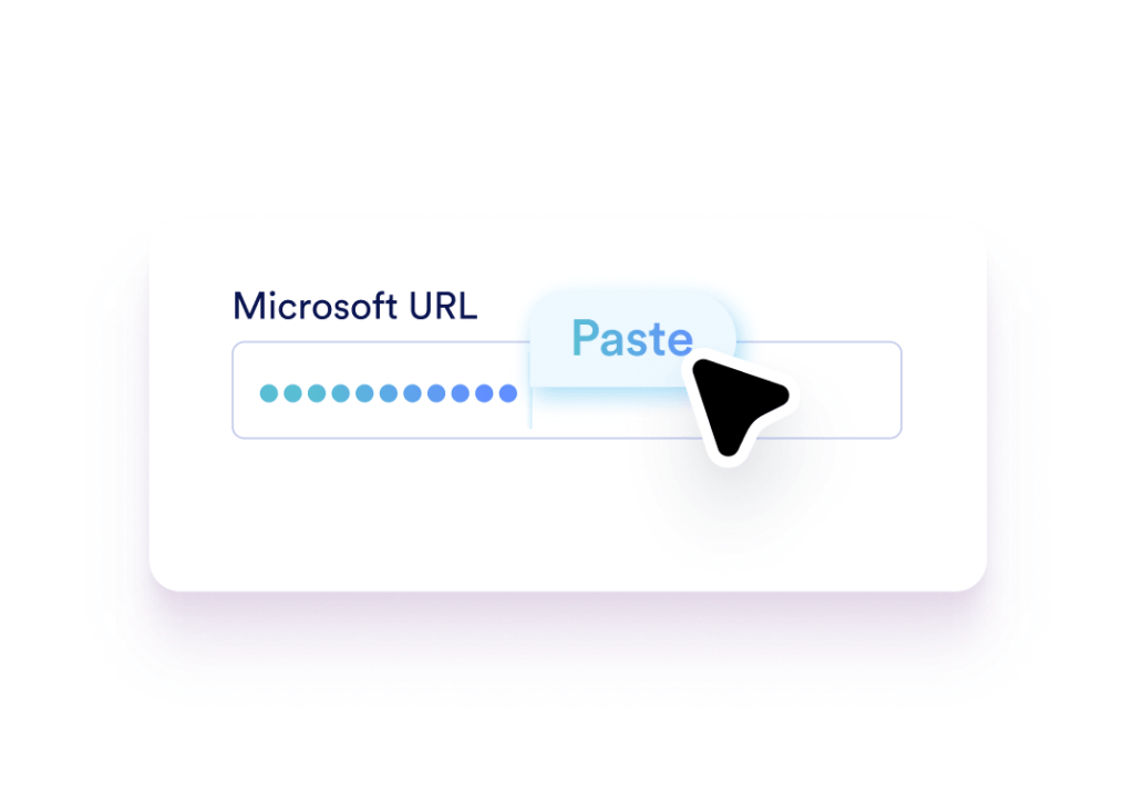 Paste your Microsoft Forms link