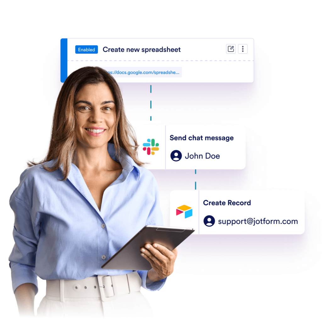 Connect forms to your existing tools