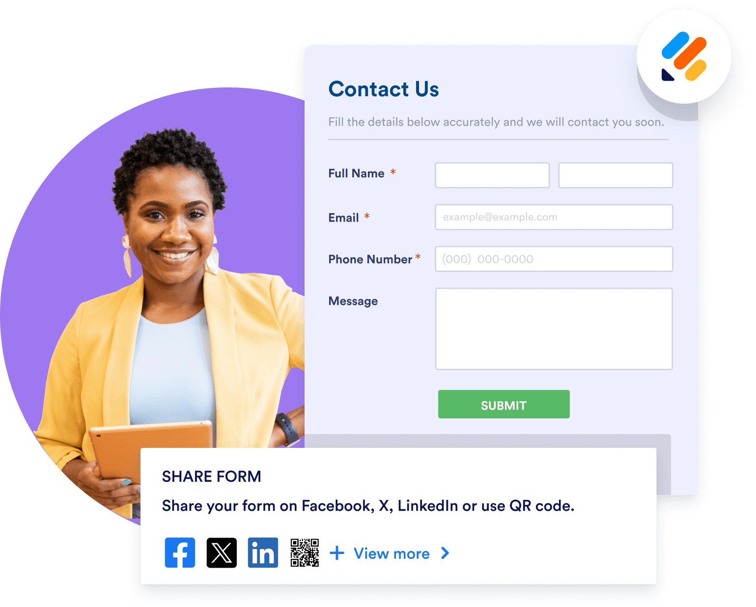 Share your form anywhere you like