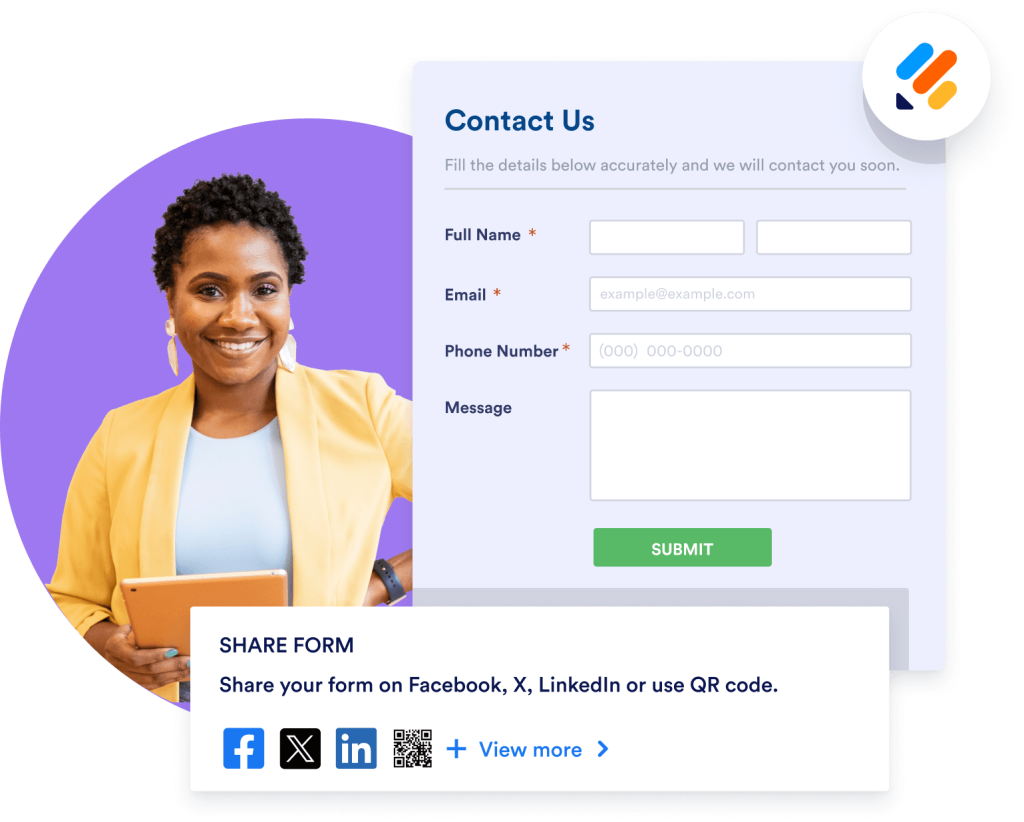 Share your form anywhere you like