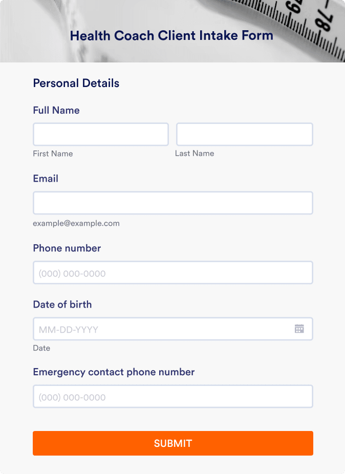 Intake Forms Hero Template 3