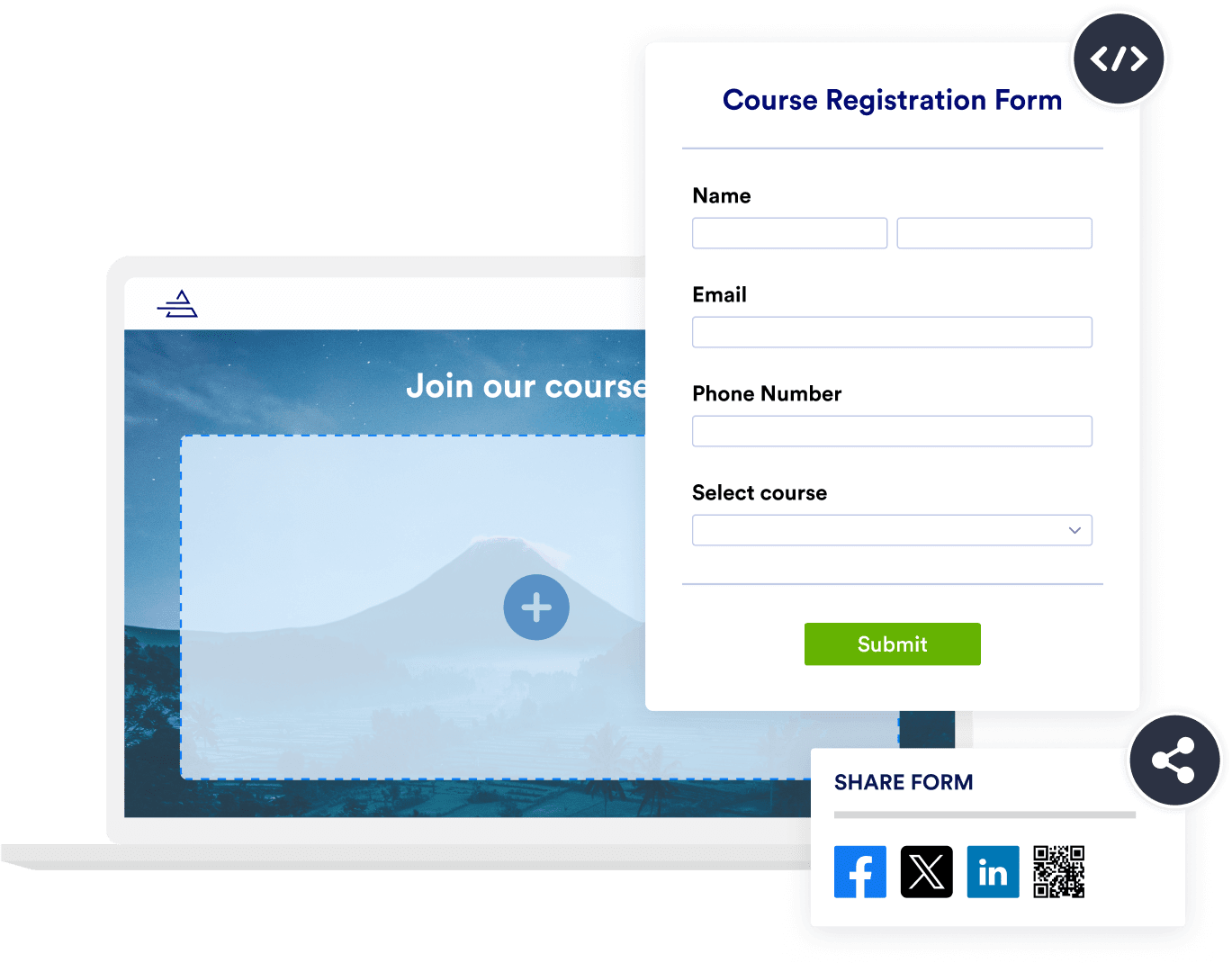 Share and embed your forms in seconds