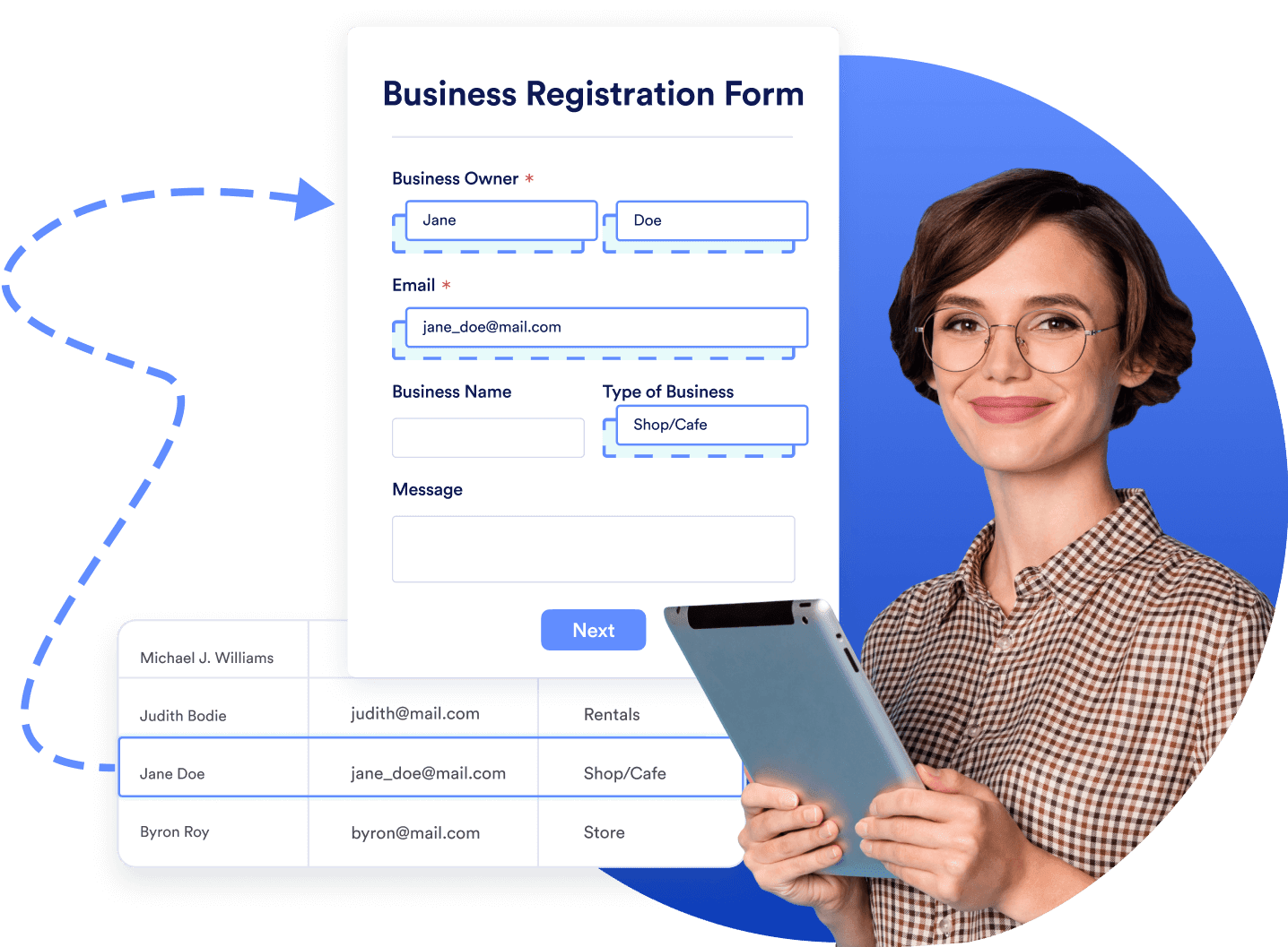 Send prefilled forms to leads and contacts