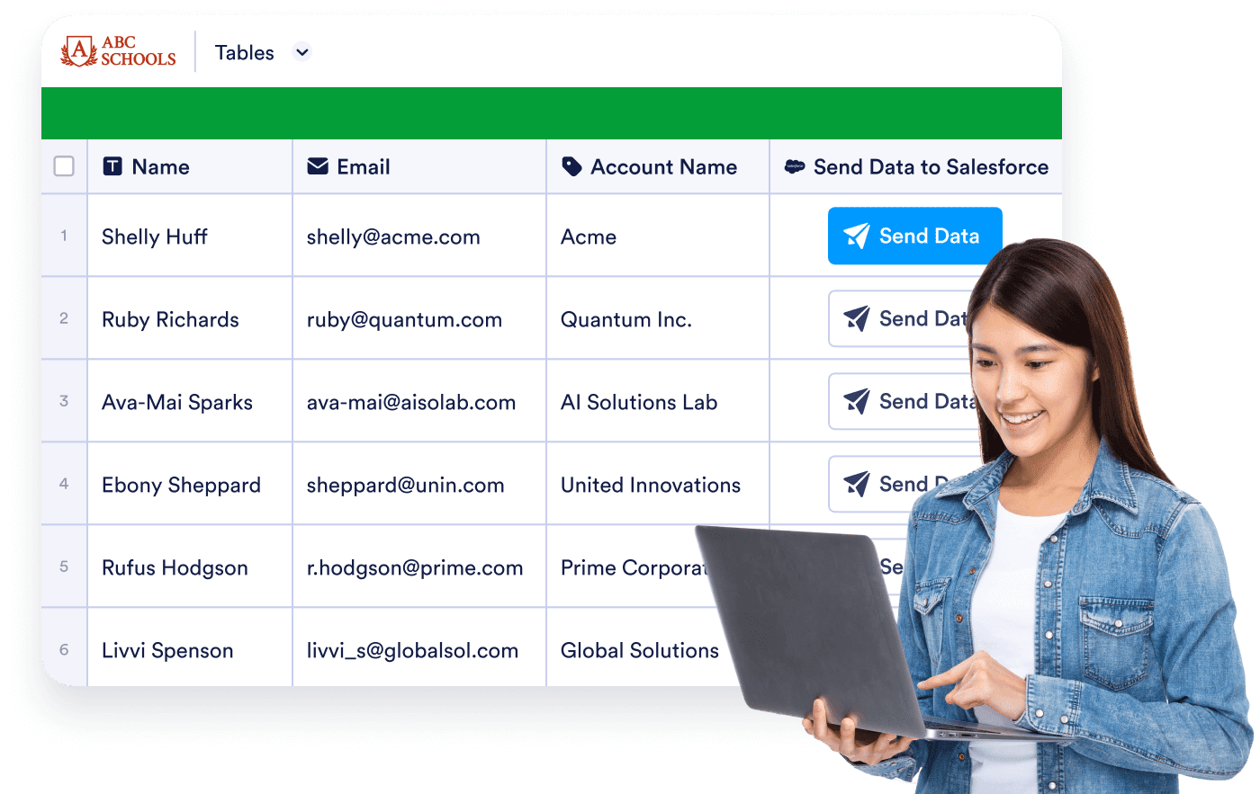 Manually send form data to Salesforce