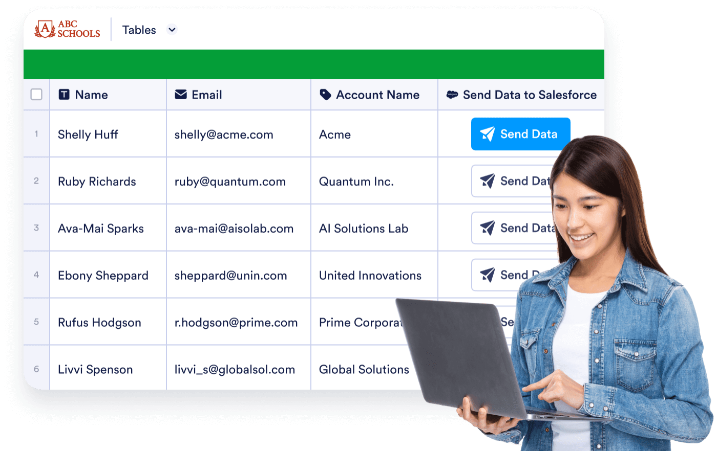 Manually send form data to Salesforce
