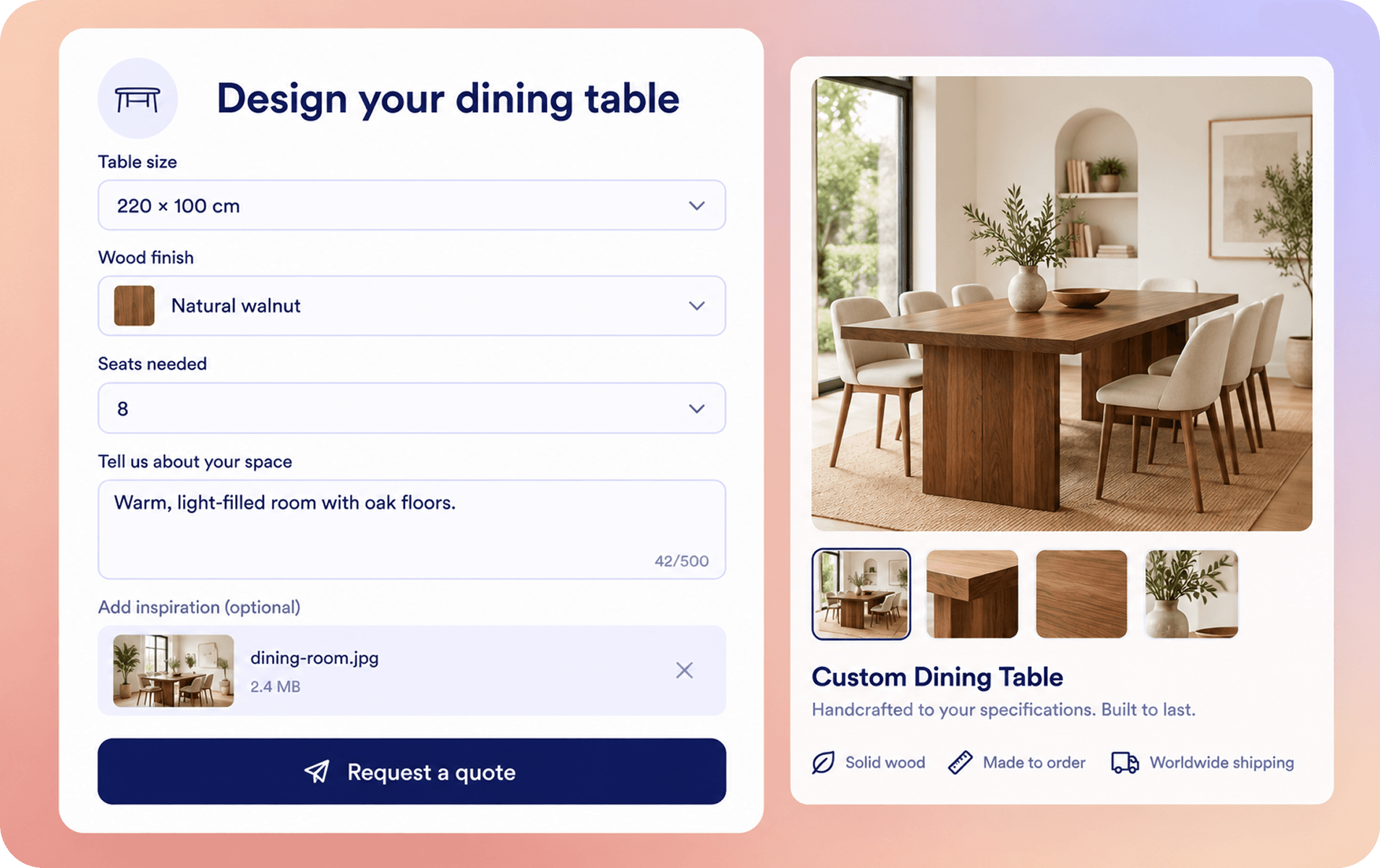 Create forms for the way your business works