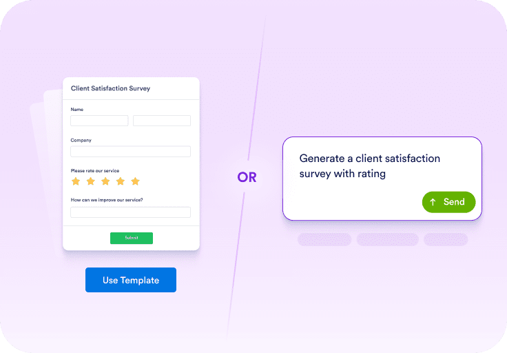 Start with a Template or a Prompt