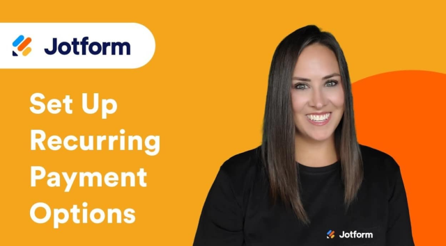Jotform Recurring Payment Option Setup