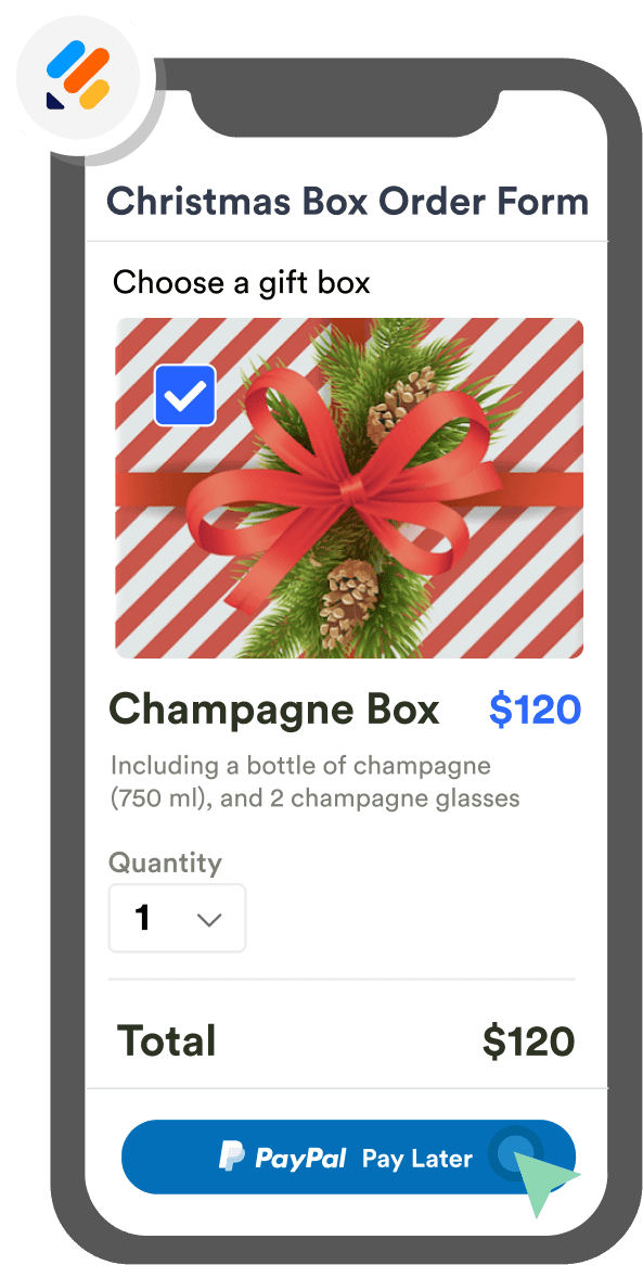 Pay Later Create Form Image