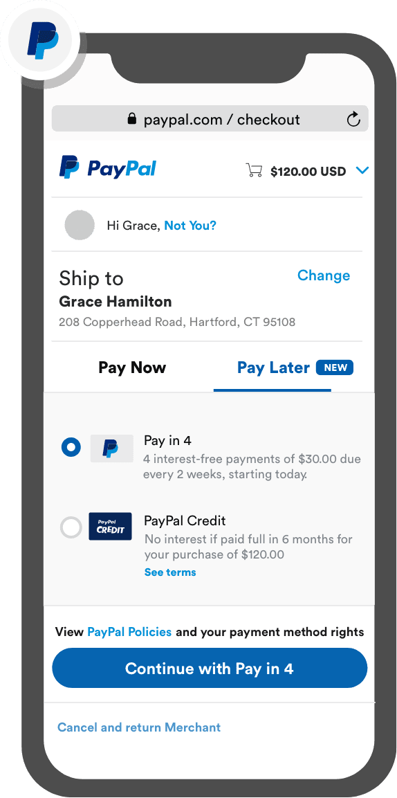 Pay Later Customer Select Image
