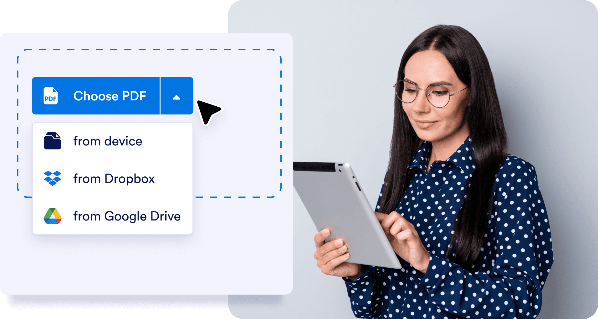 Drag-and-drop interface