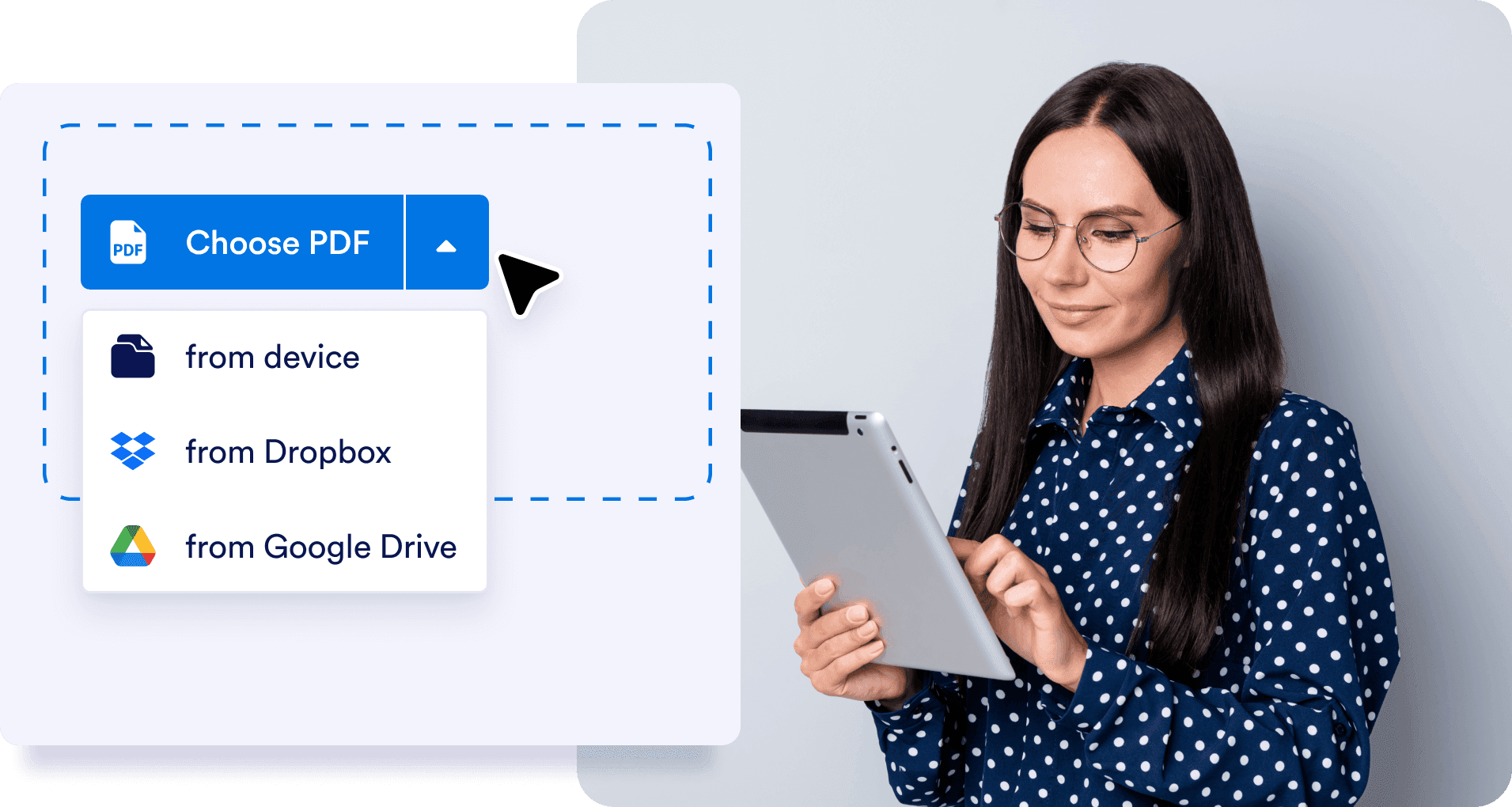 Drag-and-drop interface