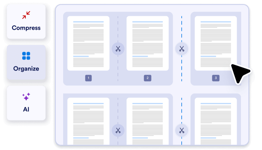 Pick the pages you want to split