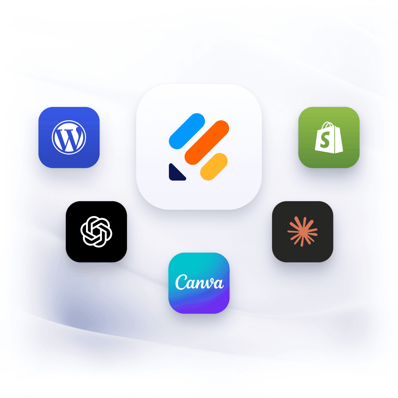 Platforms hero showing brand icons