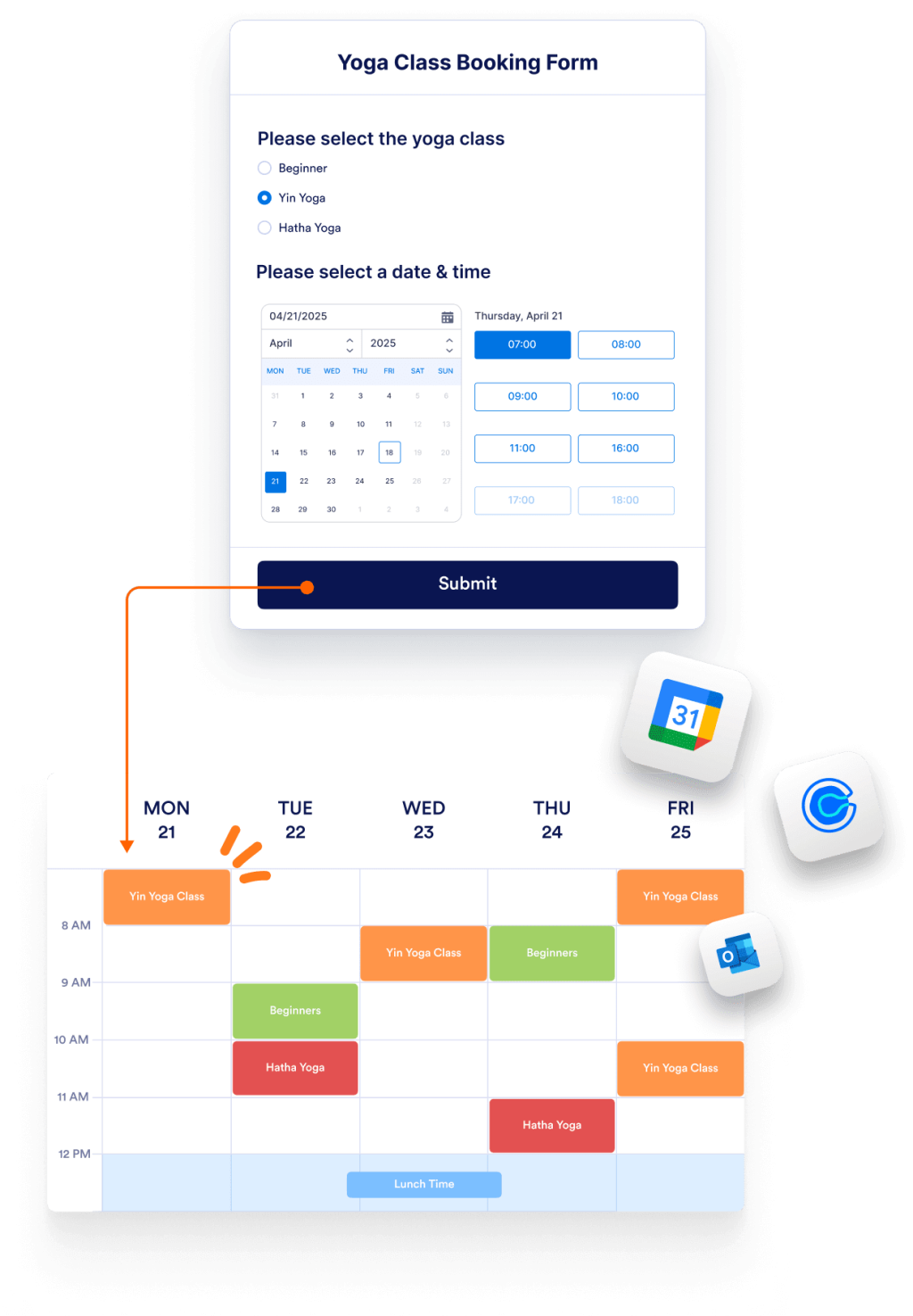 Connect and sync your calendar