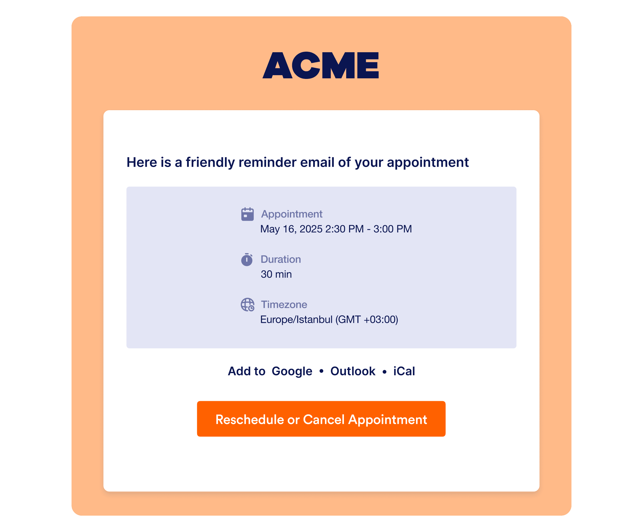 Send reminders to attendees