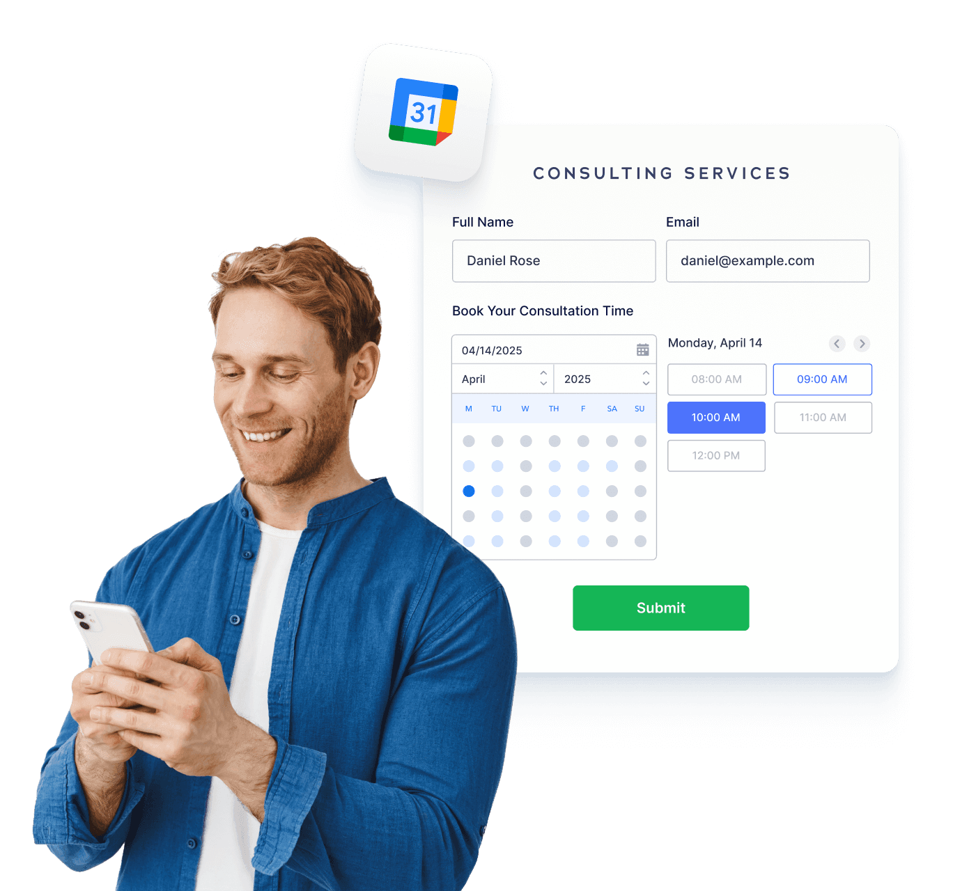 Sync your forms with Google Calendar hero