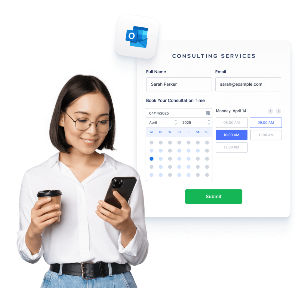 Sync your forms with Microsoft Outlook Calendar hero