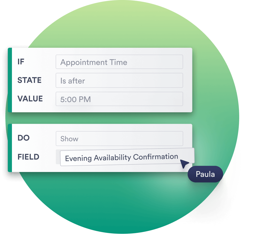 Customize forms based on date or selection