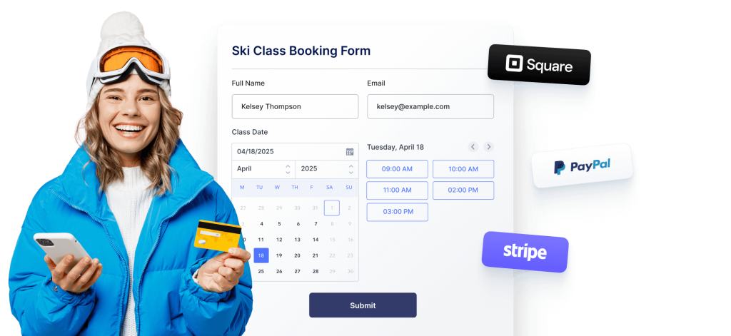 Collect payments with your appointment form