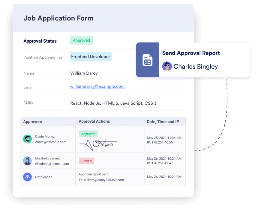 Approval Report Mobile