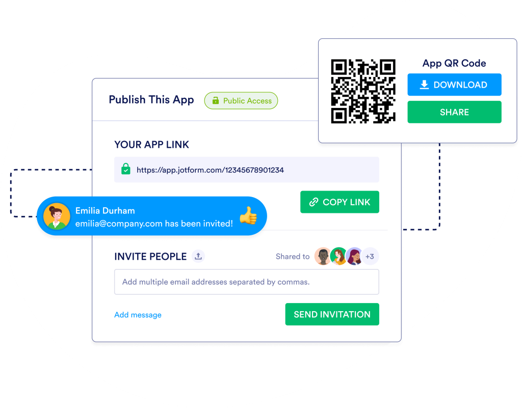 Advanced sharing & publishing options