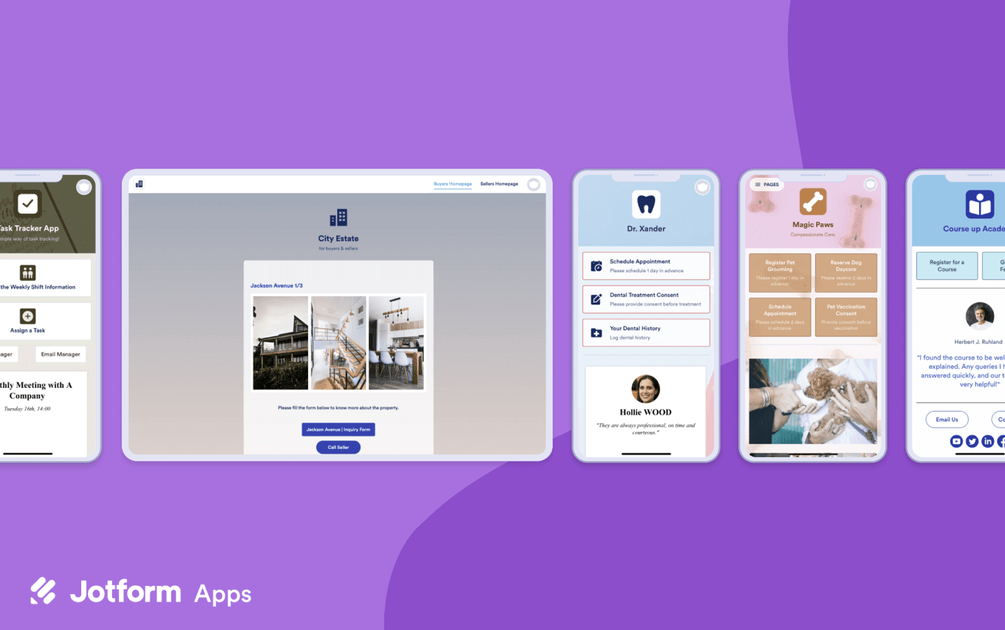 800개 이상의 앱 템플릿들