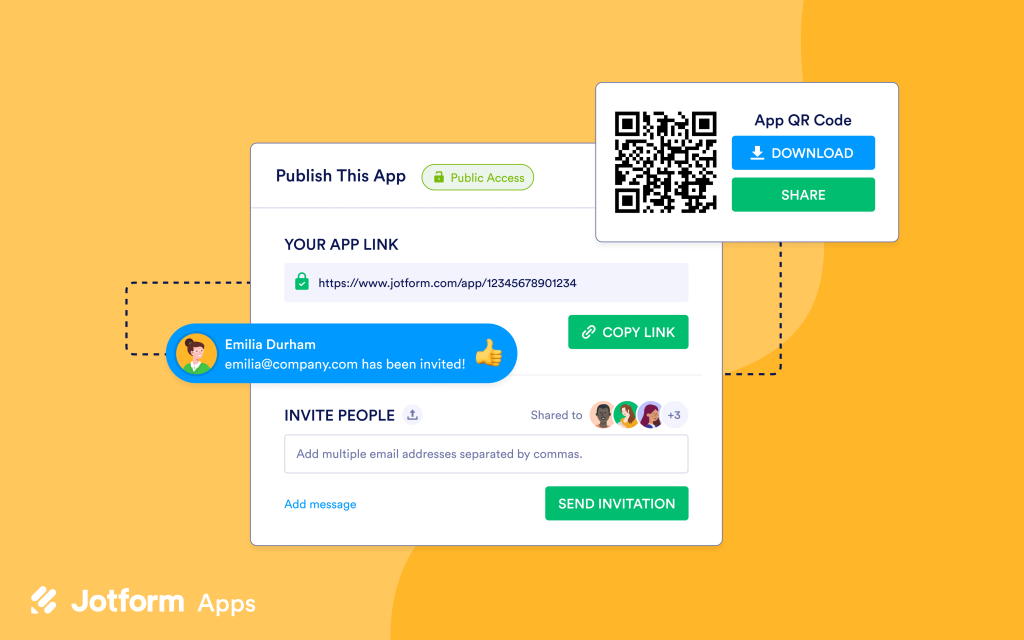 Easy sharing options