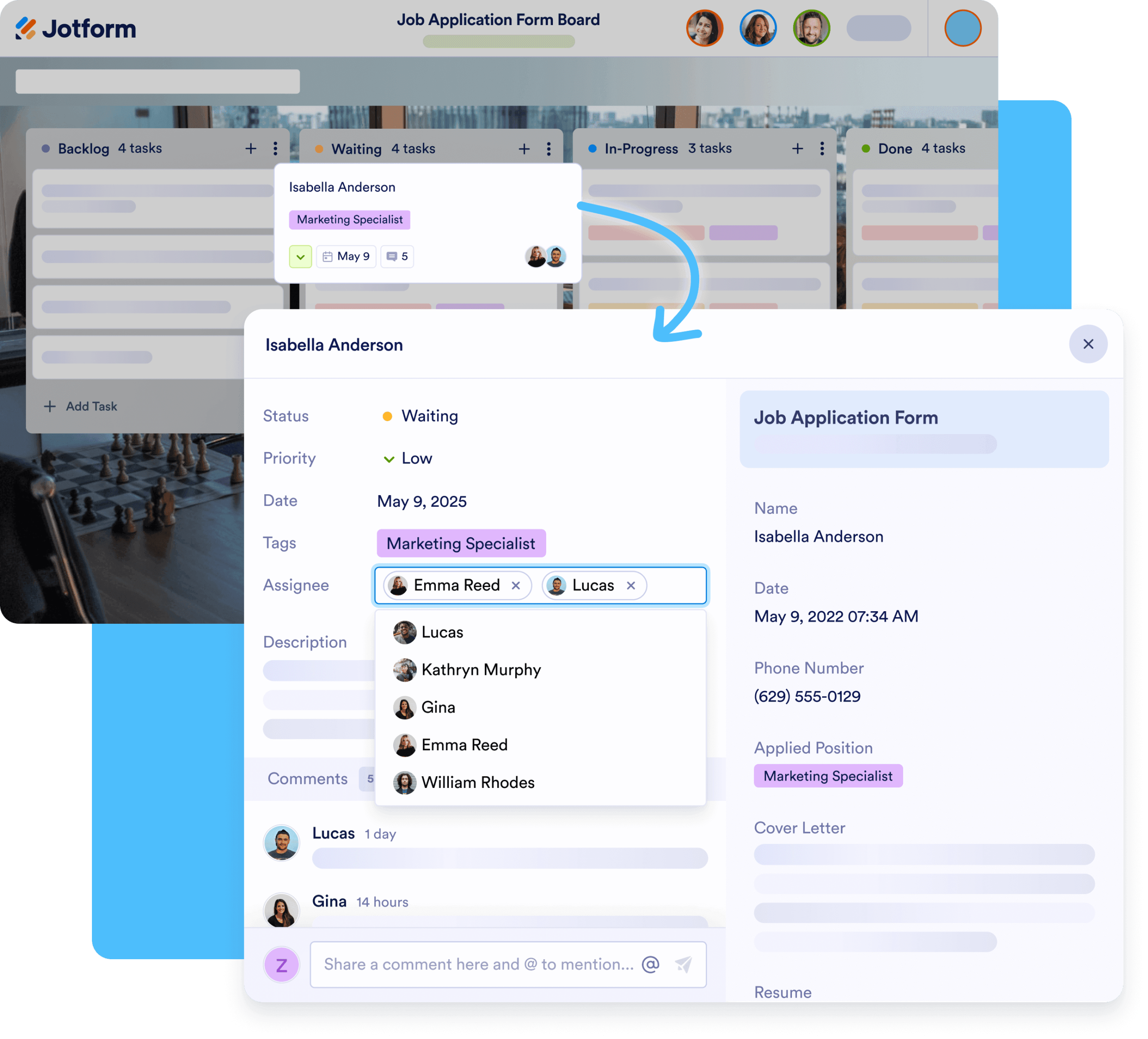 Assign tasks