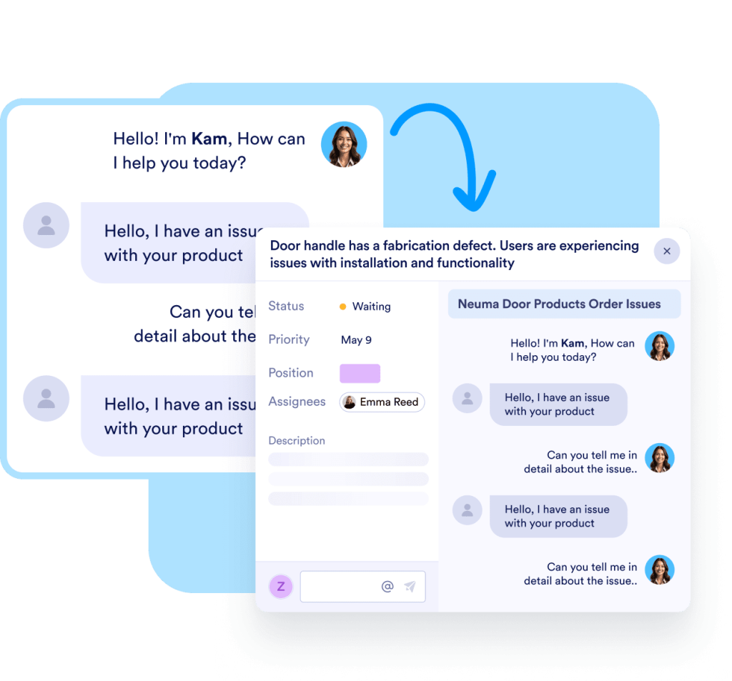 Your AI Agent generates tasks based on its conversations