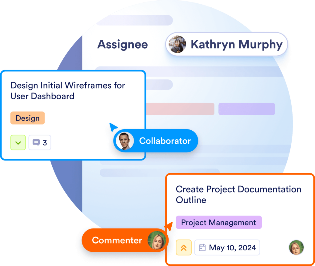 Card is shown as moved to different board column to show editting and updating tasks
