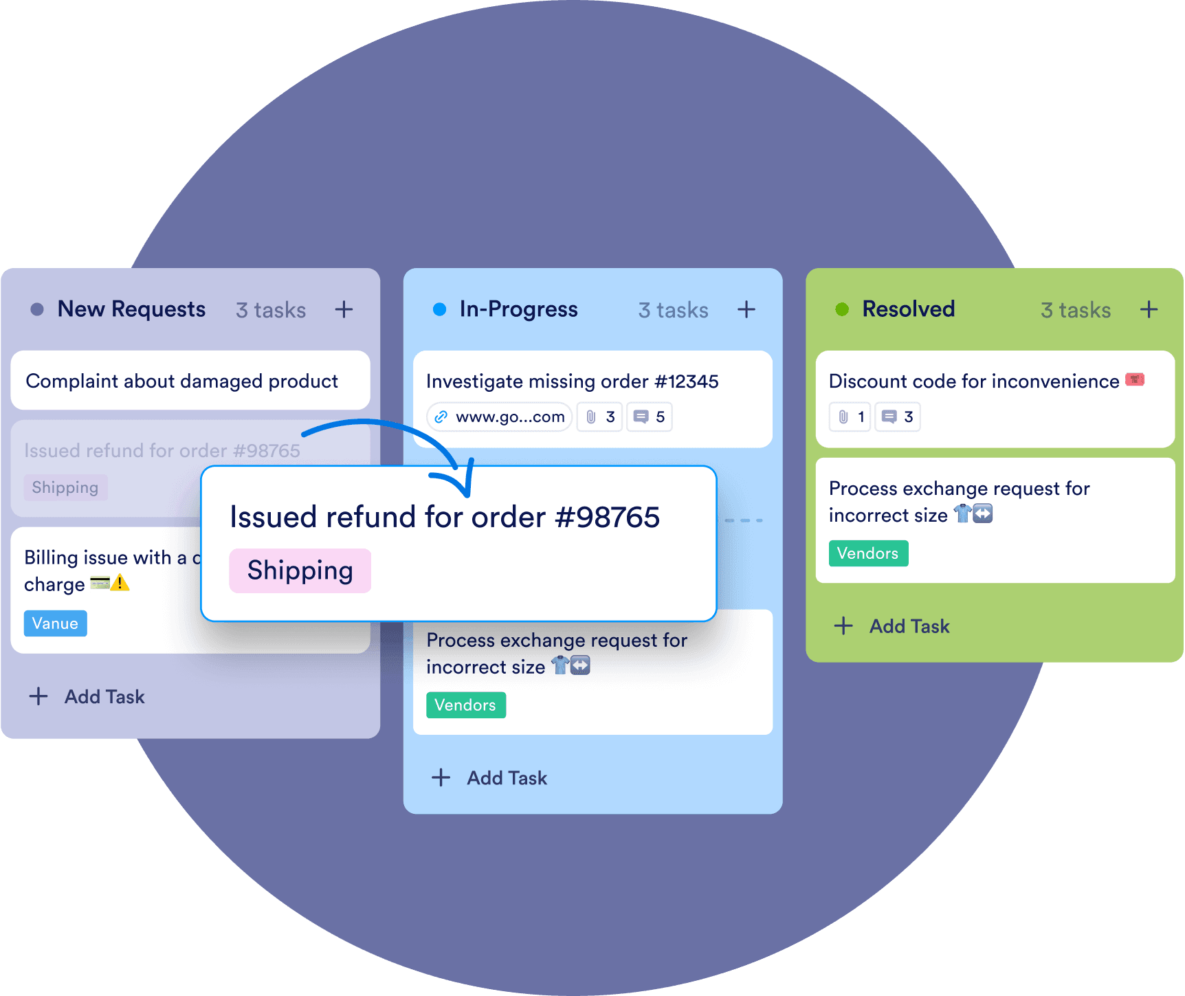 Edit and update tasks