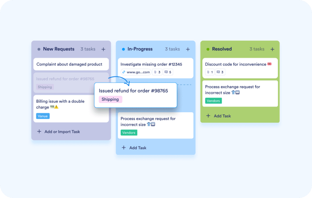 Seamless Task Management with Kanban View