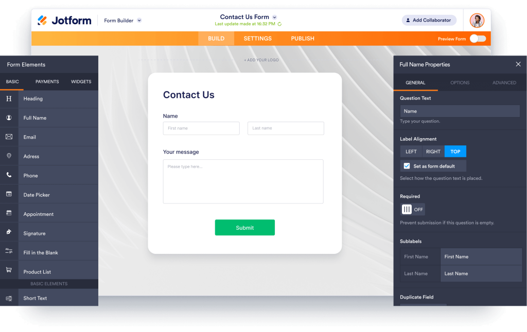 Easily Build Powerful Forms