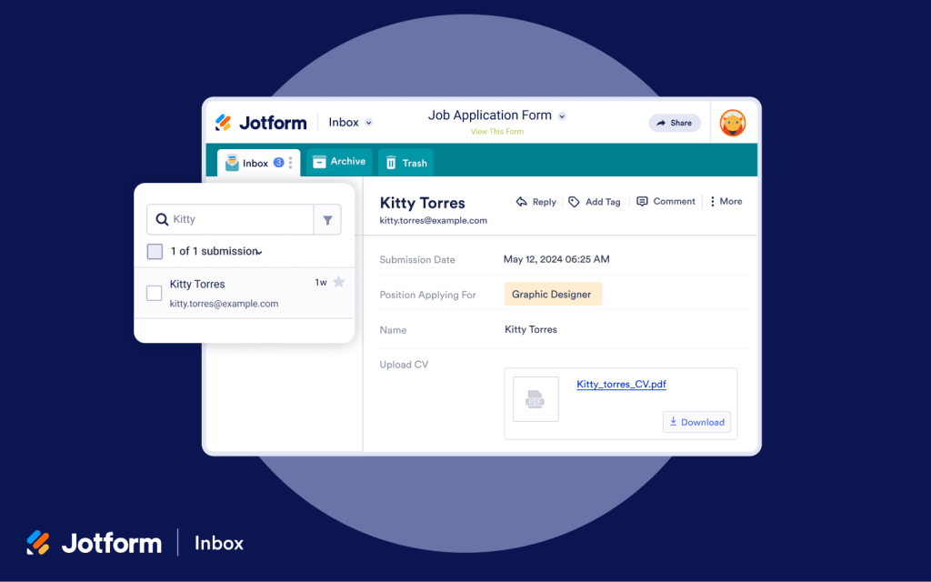 Manage all your submissions in one place