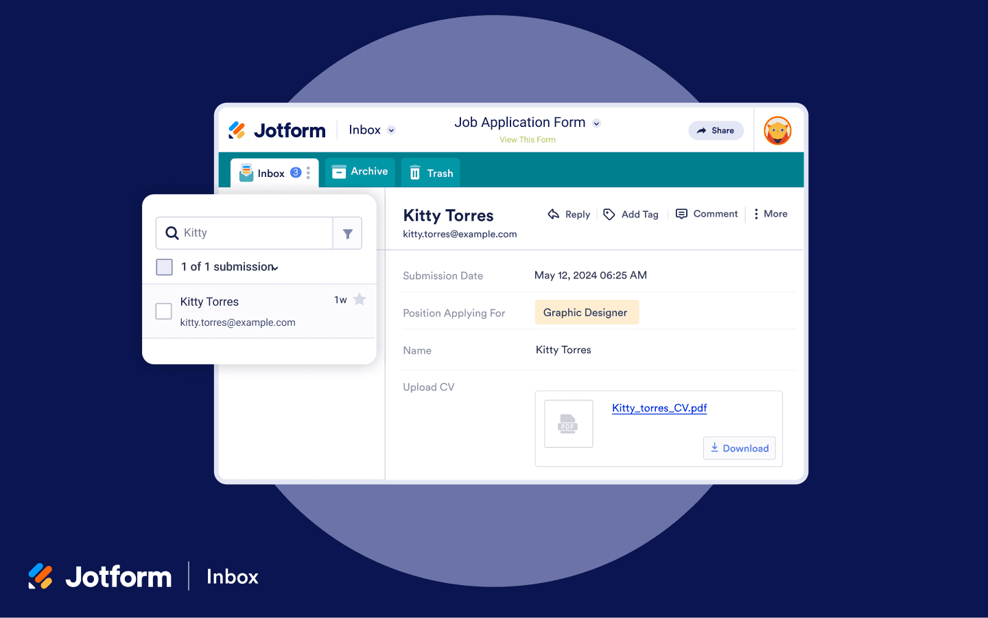 Manage all your submissions in one place