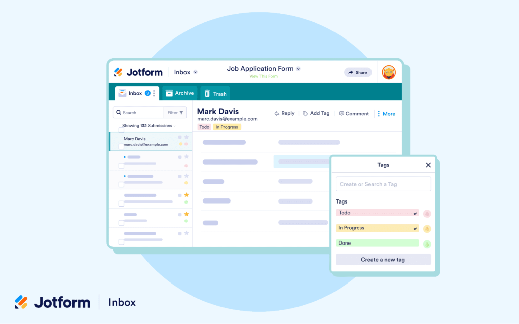 Organize submissions