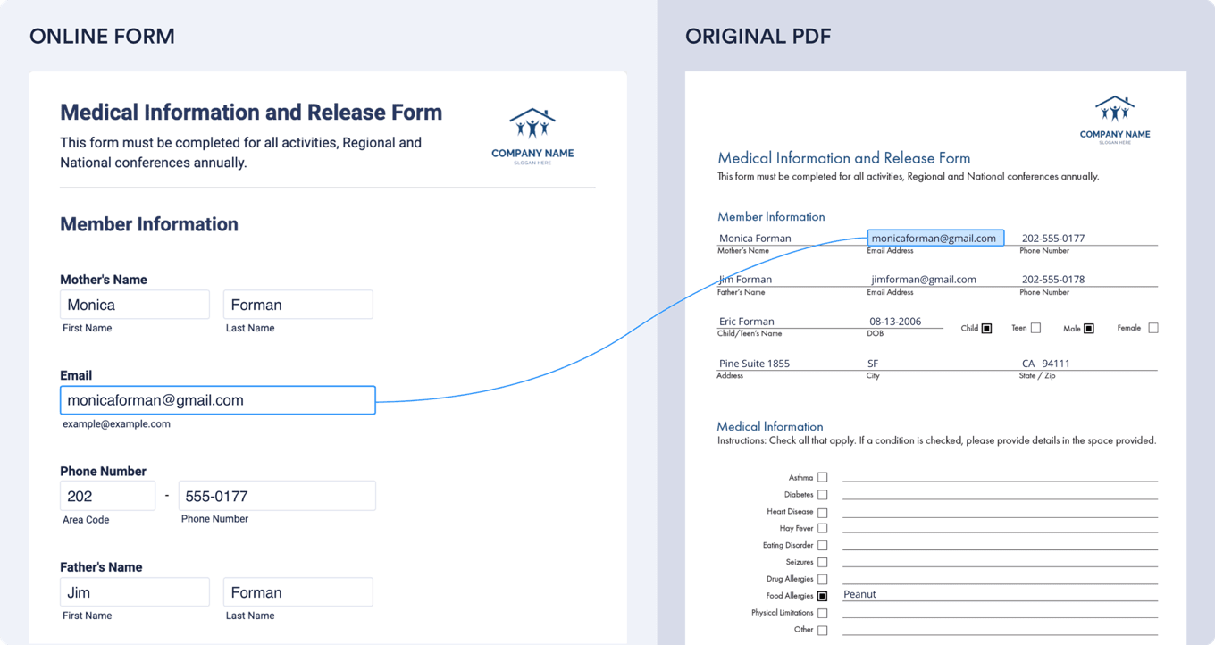 Medical Information and Release Form