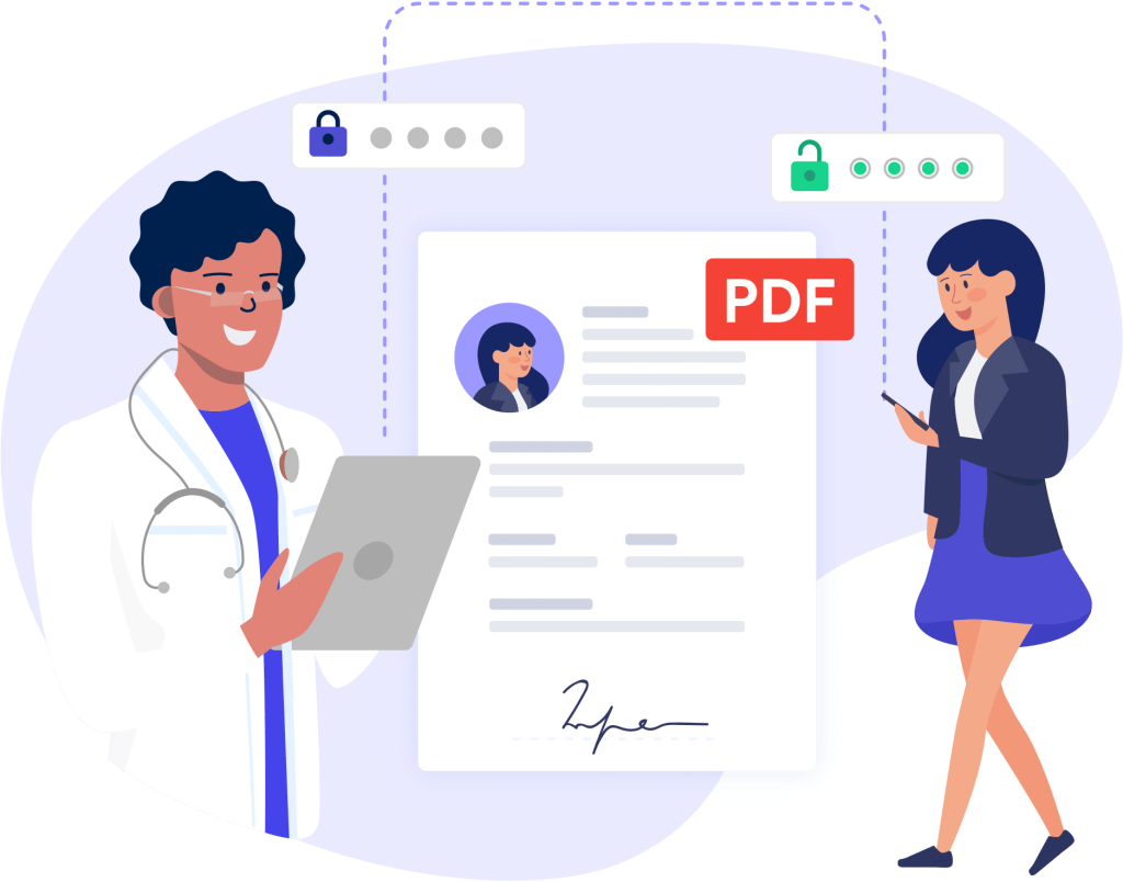 Protect PDFs with passwords