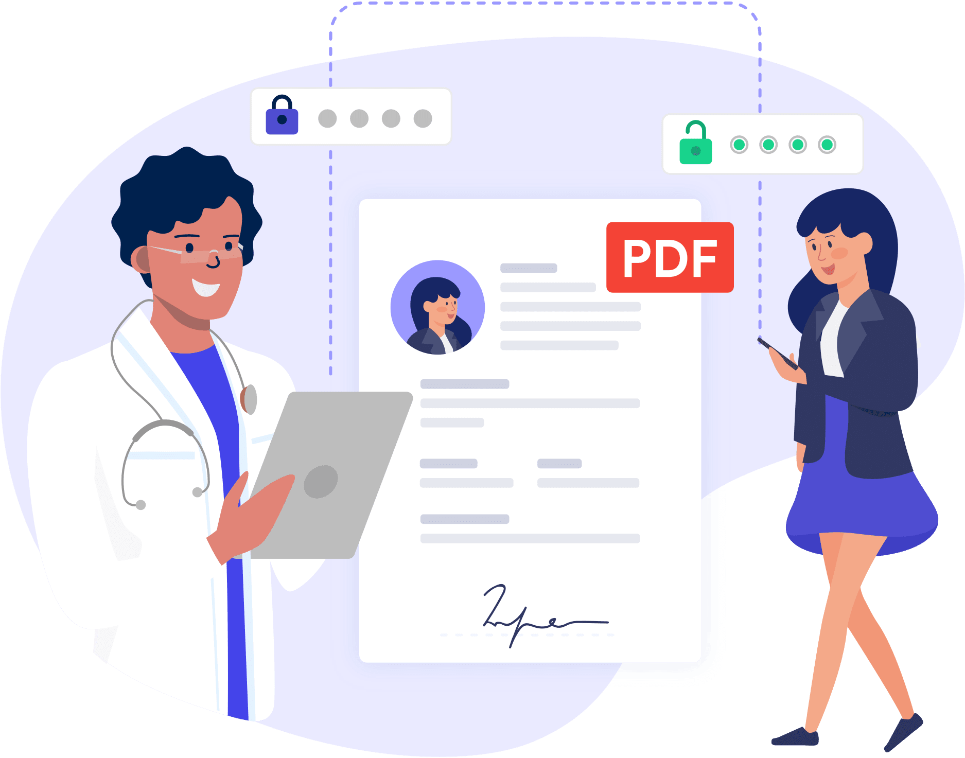 Protect PDFs with passwords