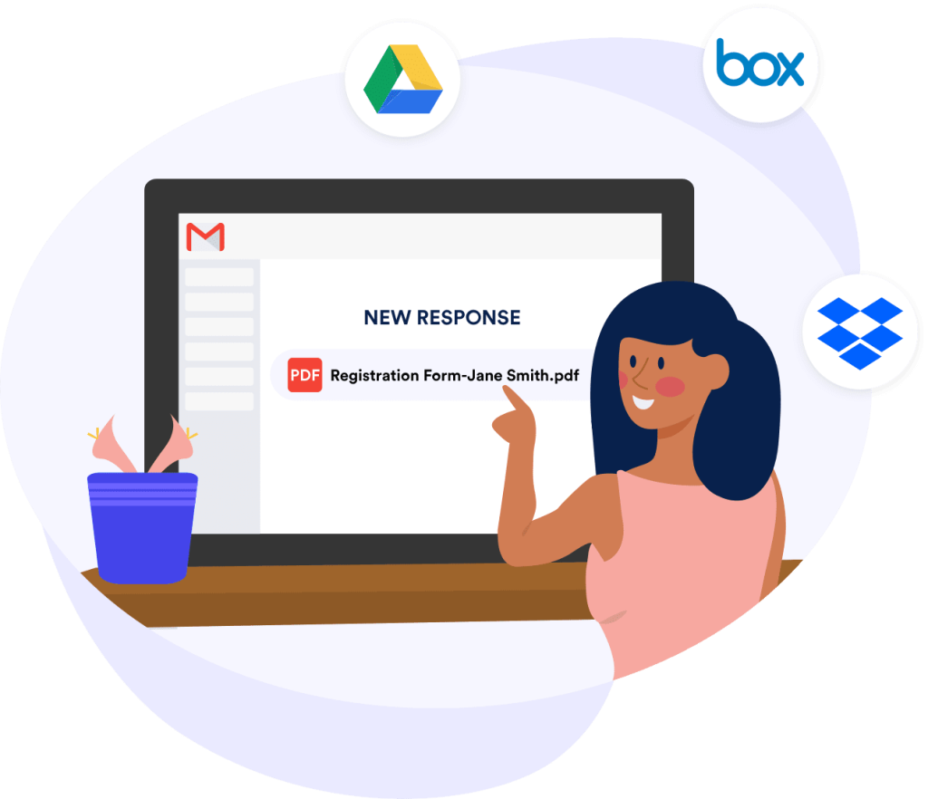 Receive, store, and share completed PDFs