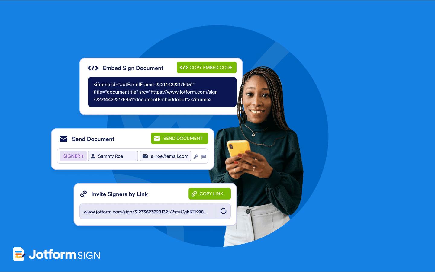 Automated e-sign document sharing