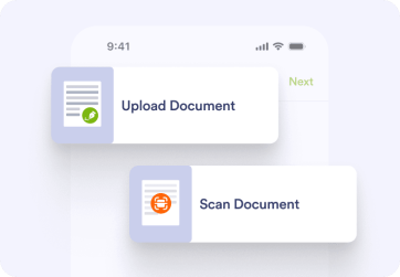Upload or scan your document