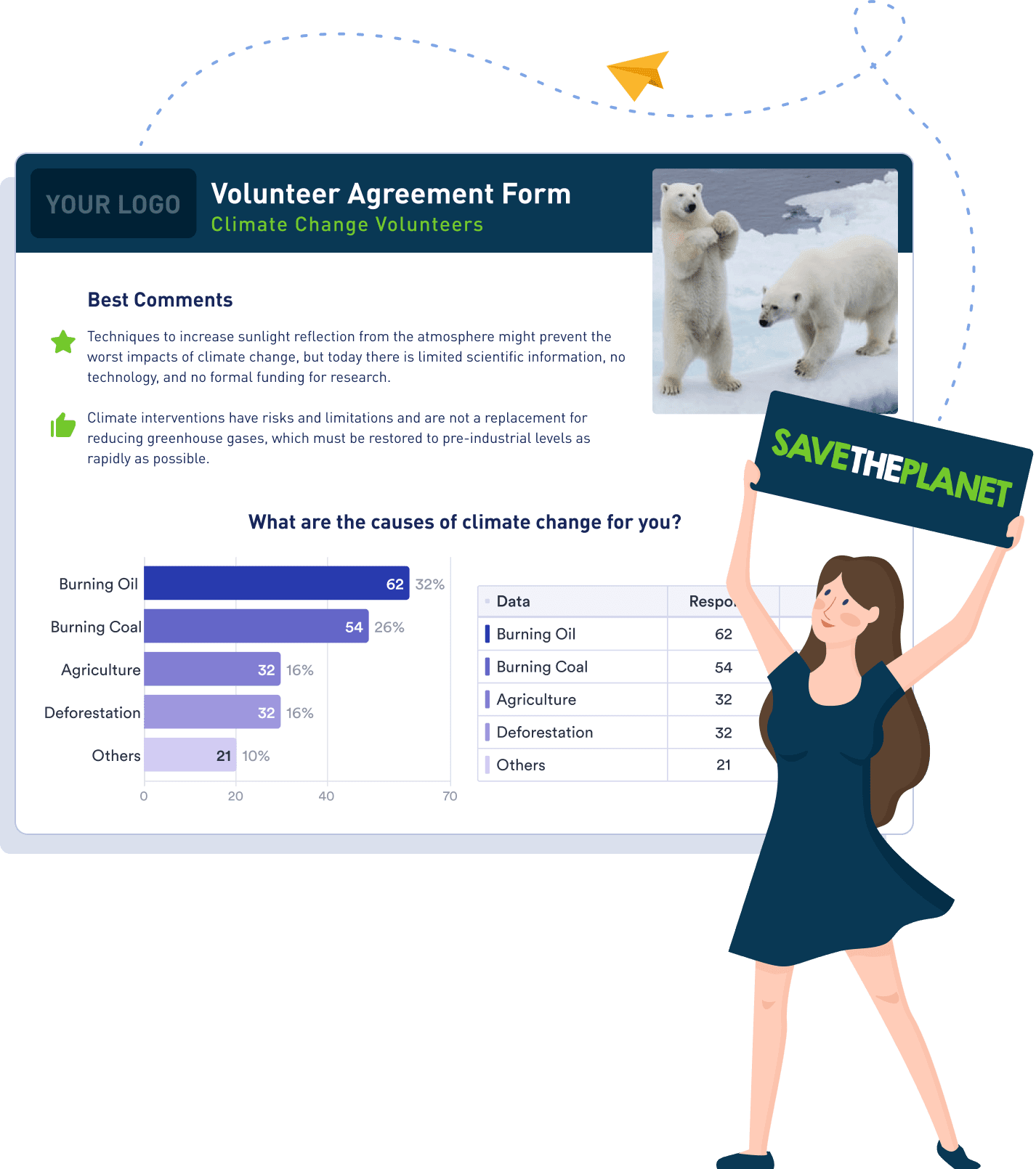 Customize reports to show off your brand